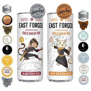 15 cans - Black Tea & Yuzu + 15 cans - White Tea & Calamansi