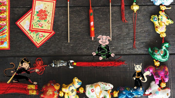 Tea Pets hidden in Lunar New Year decorations
