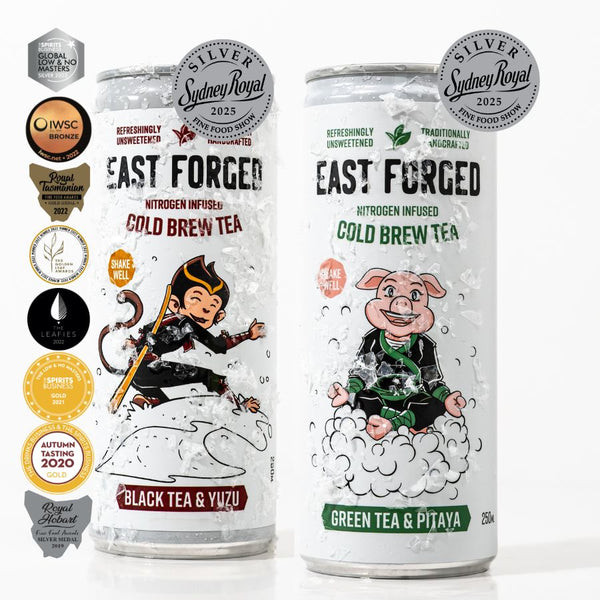 15 cans - Black Tea & Yuzu + 15 cans - Green Tea & Pitaya