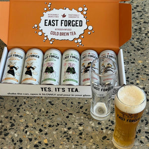 Christmas Gift Set — 6 Cans + 2 Branded Glasses | Nitro Cold Brew Tea